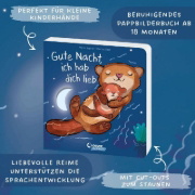 Buchcover und Innenansicht für das Buch: We Hug Night Night
