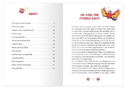 Buchcover und Innenansicht für das Buch: Geheimakte Papagei