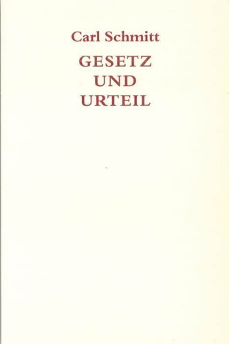Buchcover und Innenansicht für das Buch: Gesetz und Urteil