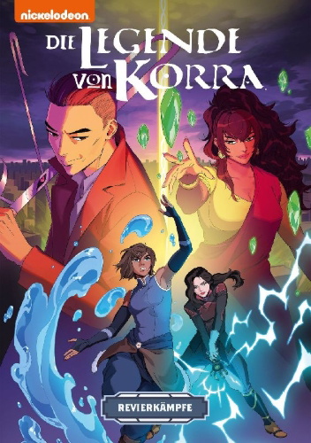 Buchcover und Innenansicht für das Buch: Die Legende von Korra: Chronik eines Avatars