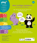 Buchcover und Innenansicht für das Buch: Play+ Mein lustiges Spielbuch Pflaster her, sagt Doktor Bär - ab 2 Jahre