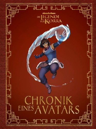 Buchcover und Innenansicht für das Buch: Die Legende von Korra: Chronik eines Avatars