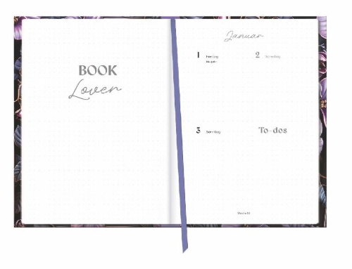 Buchcover und Innenansicht für das Buch: Romance Book Journal 2027