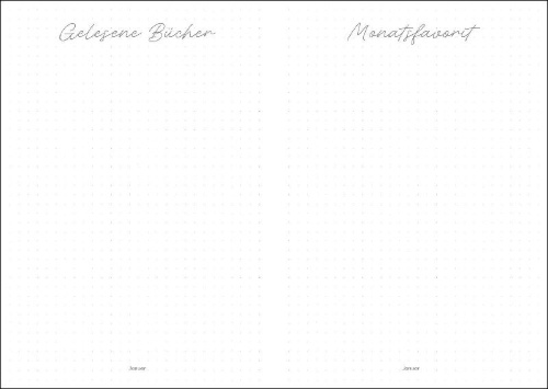 Buchcover und Innenansicht für das Buch: Romance Book Journal 2027