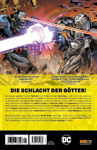 Buchcover und Innenansicht für das Buch: Divergence FCBD 1 (III); Justice League #40-#50; Justice League: The Darkseid War Special #1