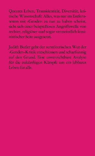 Buchcover und Innenansicht für das Buch: Who's afraid of gender?