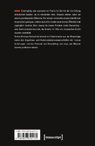 Buchcover und Innenansicht für das Buch: Storytelling für Museen