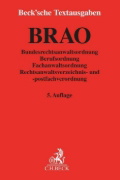 Buchcover und Innenansicht für das Buch: BRAO. Bundesrechtsanwaltsordnung
