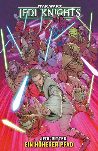 Buchcover und Innenansicht für das Buch: Star Wars: Jedi Knights #6-#10