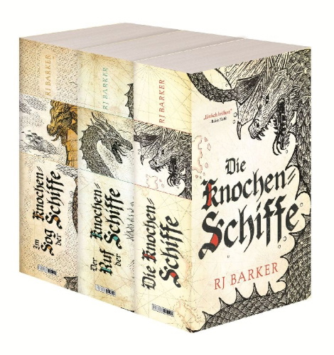 Buchcover und Innenansicht für das Buch: Die Gezeitenkind-Trilogie