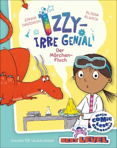 Buchcover und Innenansicht für das Buch: Izzy the Inventor and the curse of doom