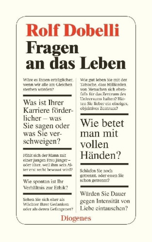 Buchcover und Innenansicht für das Buch: Fragen an das Leben