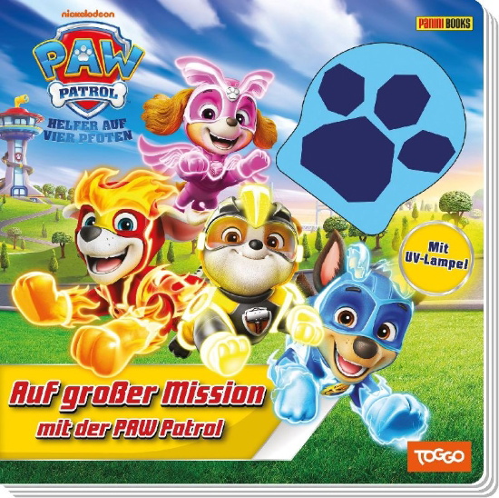 Buchcover und Innenansicht für das Buch: PAW Patrol: Auf großer Mission mit der PAW Patrol