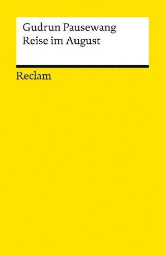 Buchcover und Innenansicht für das Buch: Reise im August