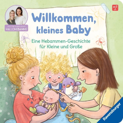 Buchcover und Innenansicht für das Buch: Willkommen, kleines Baby