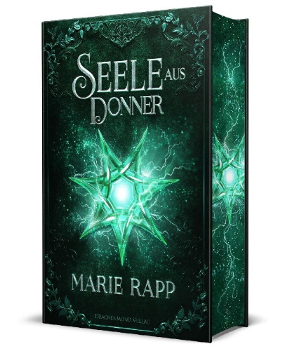 Buchcover und Innenansicht für das Buch: Seele aus Donner - Seelen-Saga 4 - Schmuckausgabe