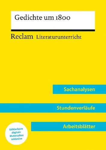 Buchcover und Innenansicht für das Buch: Gedichte um 1800
