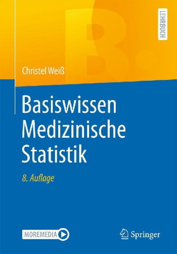 Buchcover und Innenansicht für das Buch: Basiswissen Medizinische Statistik
