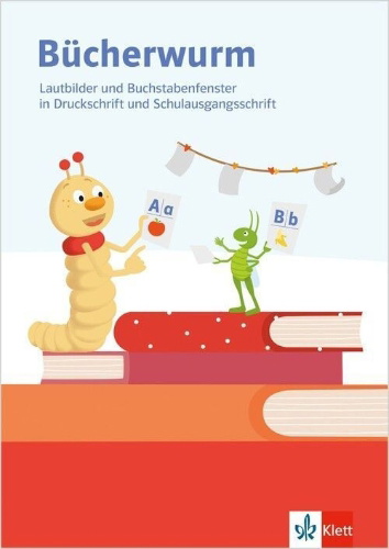 Buchcover und Innenansicht für das Buch: Bücherwurm Fibel. Lautbilder und Buchstabenfenster Klasse 1