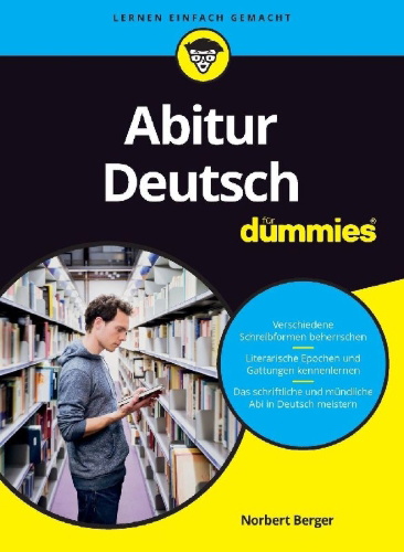 Buchcover und Innenansicht für das Buch: Abitur Deutsch für Dummies