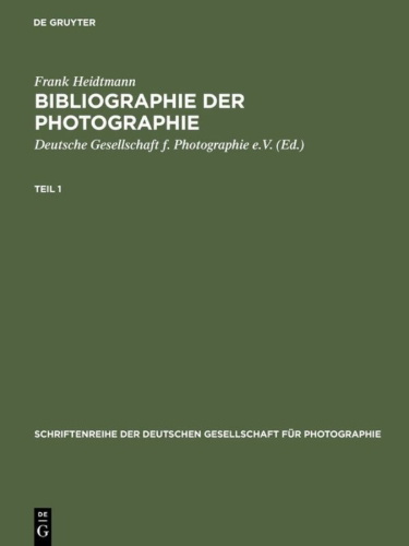 Buchcover und Innenansicht für das Buch: Bibliographie der Photographie