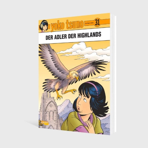 Buchcover und Innenansicht für das Buch: Yoko Tsuno Tome 31 - L'aigle des Highlands
