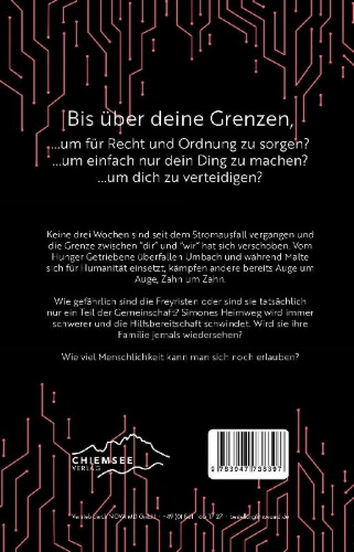 Buchcover und Innenansicht für das Buch: Ohne Strom - Bis über deine Grenzen (Band 2)