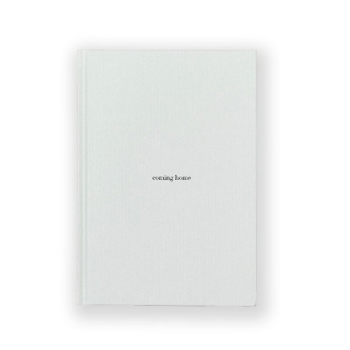 Buchcover und Innenansicht für das Buch: "coming home" Journal