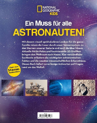 Buchcover und Innenansicht für das Buch: National Geographic Kids Space Encyclopedia