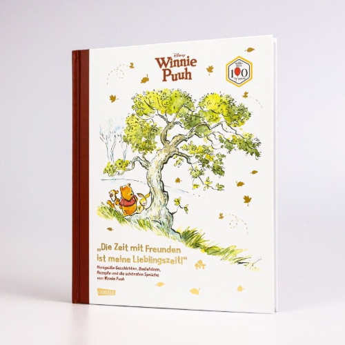 Buchcover und Innenansicht für das Buch: Disney: "Die Zeit mit Freunden ist meine Lieblingszeit!" Honigsüße Geschichtenund die schönsten Sprüchen von Winnie Puuh