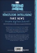 Buchcover und Innenansicht für das Buch: Einfach erklärt - Künstliche Intelligenz - Fake News - Unsere digitale Zukunft