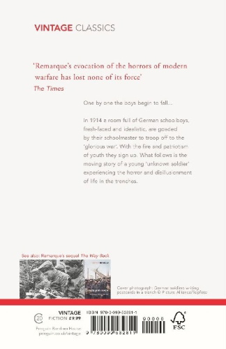 Buchcover und Innenansicht für das Buch: All Quiet on the Western Front