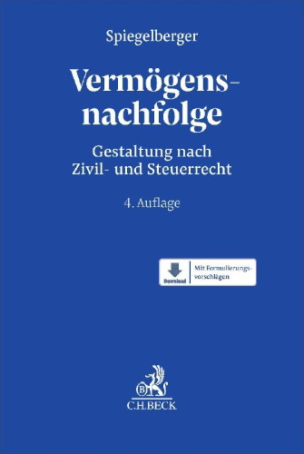 Buchcover und Innenansicht für das Buch: Vermögensnachfolge