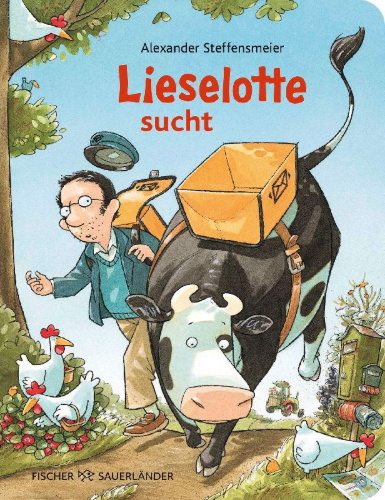 Buchcover und Innenansicht für das Buch: Lieselotte sucht