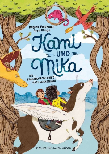Buchcover und Innenansicht für das Buch: Kami & Mika - Die phantastische Reise nach Wolkenhain