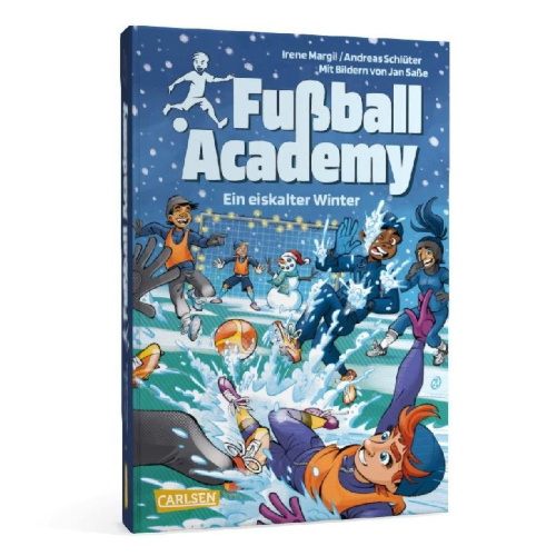 Buchcover und Innenansicht für das Buch: Fußball Academy 4: Ein eiskalter Winter
