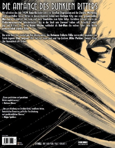 Buchcover und Innenansicht für das Buch: The Bat-Man: First Knight #1