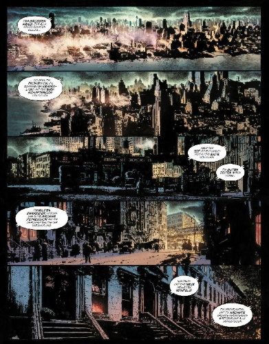 Buchcover und Innenansicht für das Buch: The Bat-Man: First Knight #1