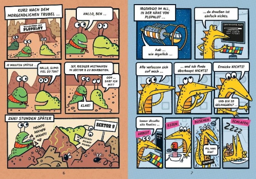 Buchcover und Innenansicht für das Buch: Puzzle Slug: And The Intergalactic Poop Robbery