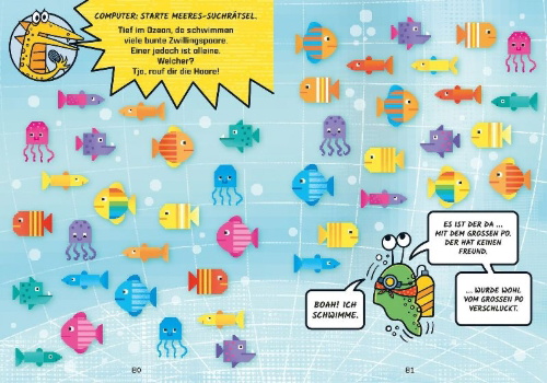 Buchcover und Innenansicht für das Buch: Puzzle Slug: And The Intergalactic Poop Robbery