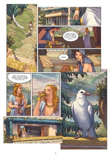 Buchcover und Innenansicht für das Buch: Mythen der Antike: Sisyphos & Asklepios (Graphic Novel)