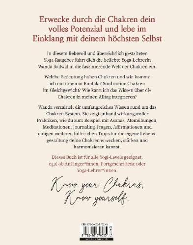 Buchcover und Innenansicht für das Buch: Chakra-Yoga