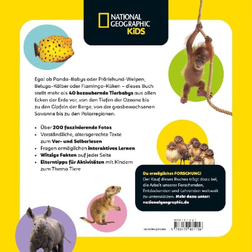 Buchcover und Innenansicht für das Buch: National Geographic Little Kids First Big Book of Baby Animals