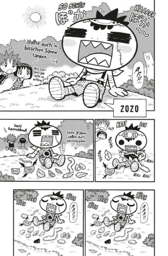 Buchcover und Innenansicht für das Buch: ZOZOZO ZOMBIE-KUN
