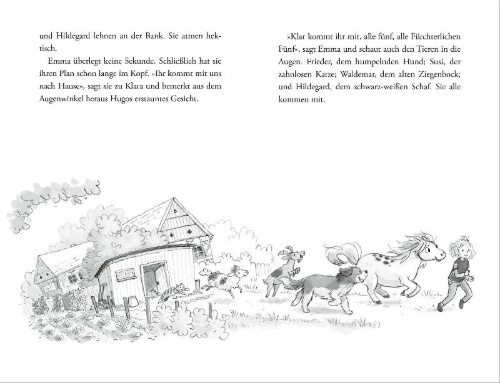 Buchcover und Innenansicht für das Buch: Emma und die Fürchterlichen Fünf