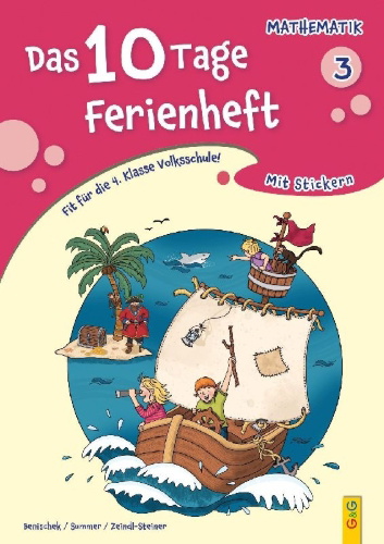 Buchcover und Innenansicht für das Buch: Das 10 Tage Ferienheft Mathematik 3