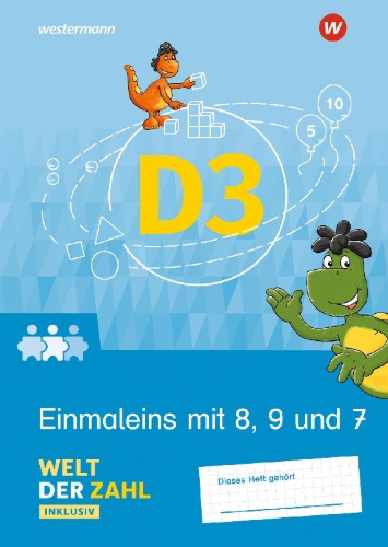 Buchcover und Innenansicht für das Buch: Welt der Zahl Inklusiv. Inklusionsheft D3
