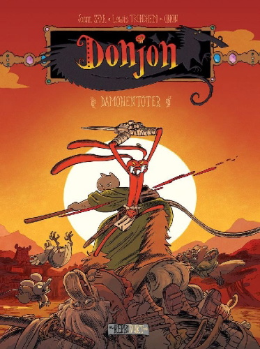 Buchcover und Innenansicht für das Buch: Donjon Abenddämerung 112