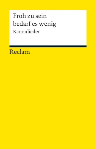 Buchcover und Innenansicht für das Buch: Froh zu sein bedarf es wenig