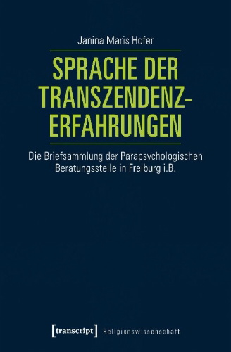 Buchcover und Innenansicht für das Buch: Sprache der Transzendenzerfahrungen